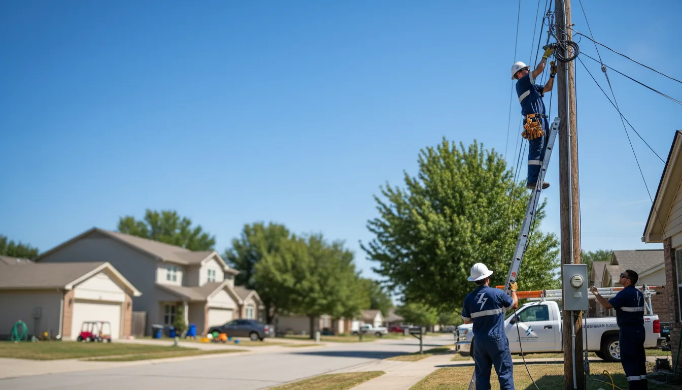 Residential electrician providing installation services in Lindenwood, IL